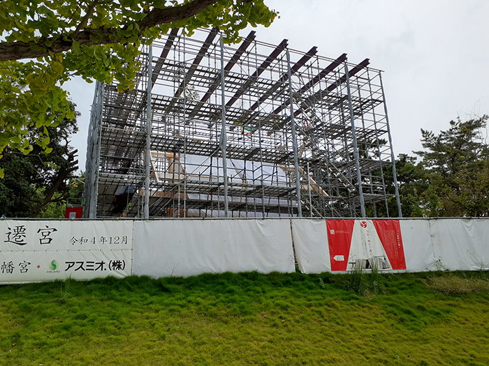 鳥飼八幡宮式年遷宮プロジェクト新築工事　写真2